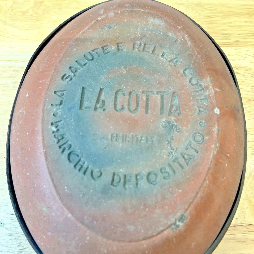 Vintage La Cotta Bisquera Earthenware Stovetop Cooker Made In Italy
